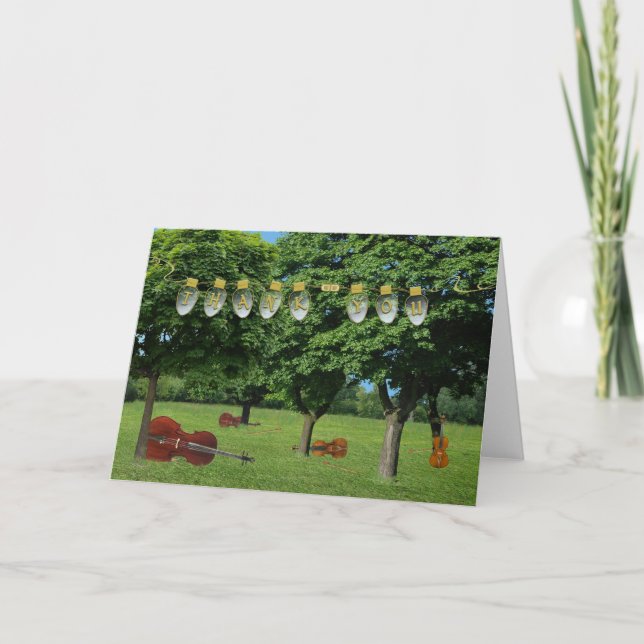 String Quartet Thank You Card (Front)