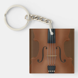 Stringed Instrument Cello Violin Viola Detail Key Ring