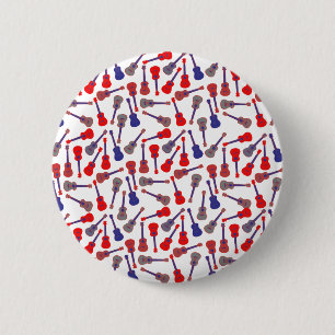 Stringed Instruments 6 Cm Round Badge