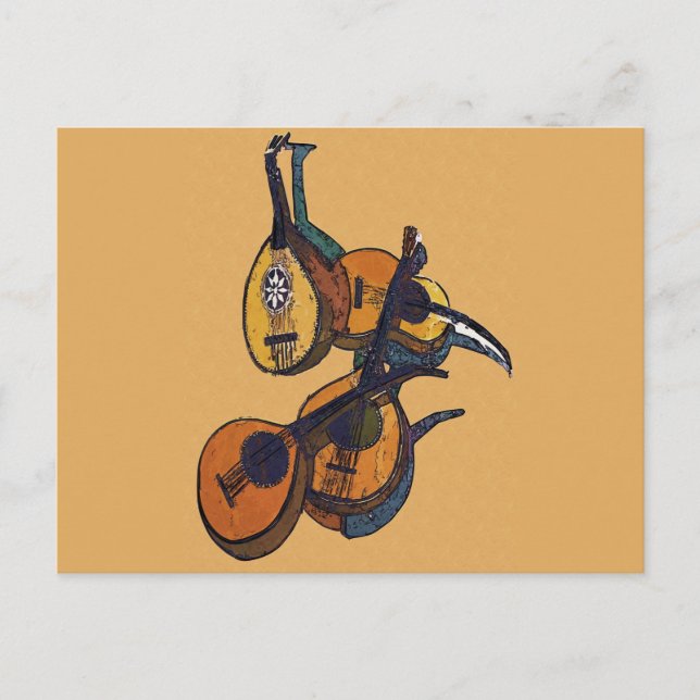 Stringed Musical Instruments Postcard (Front)