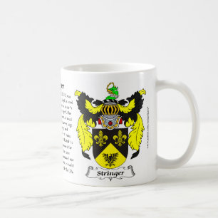 Stringer Family Coat of Arms Coffee Mug