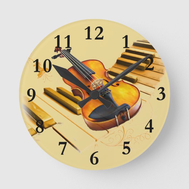 Strings and Keys_ Round Clock (Front)