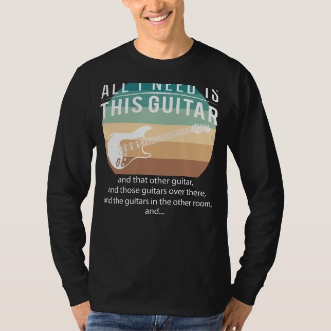 Strings & Laughter: Strum Away with this Guitar-fu T-Shirt (Front)