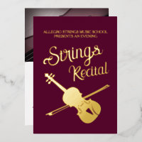 Strings recital violin classical school of music