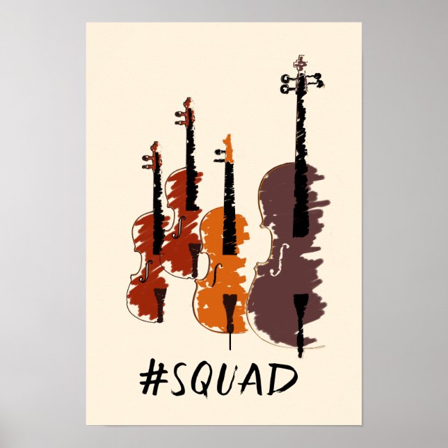 Strings Squad Music Instrument Poster (Front)