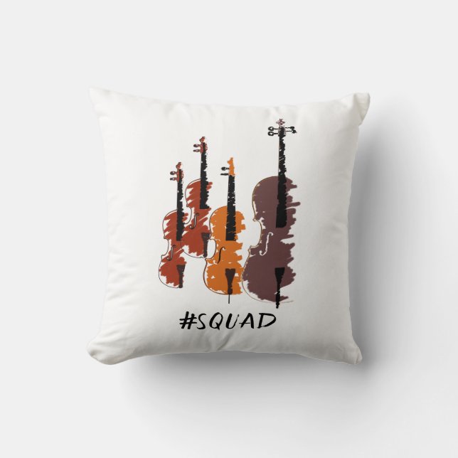 Strings Squad Music Instruments Cushion (Front)