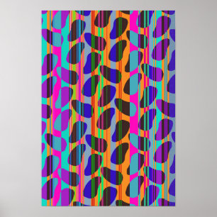 Stripe Beans Poster