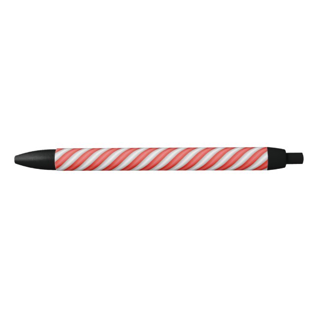 Stripe candy pattern black ink pen (Front)