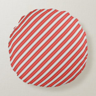 Stripe candy pattern round cushion