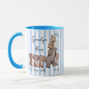Stripe Daddy Bear Father's Day Gift For Dad Mug