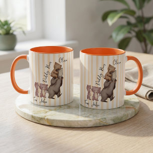 Stripe Daddy Bear Father's Day Gift For Dad Mug