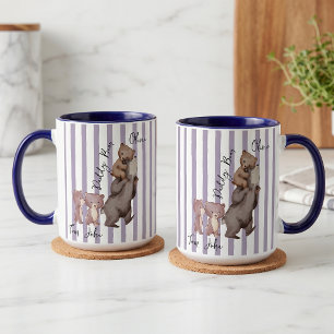 Stripe Daddy Bear Father's Day Gift For Dad Mug