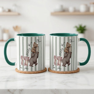 Stripe Daddy Bear Father's Day Gift For Dad Mug