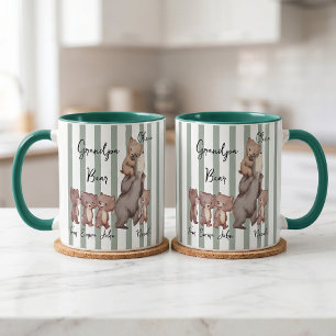 Stripe Daddy Bear Father's Day Gift For Dad Mug