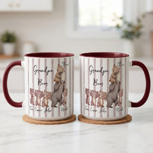 Stripe Daddy Bear Father's Day Gift For Dad Mug