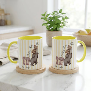 Stripe Daddy Bear Father's Day Gift For Dad Mug