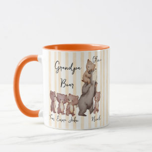 Stripe Daddy Bear Father's Day Gift For Dad Mug