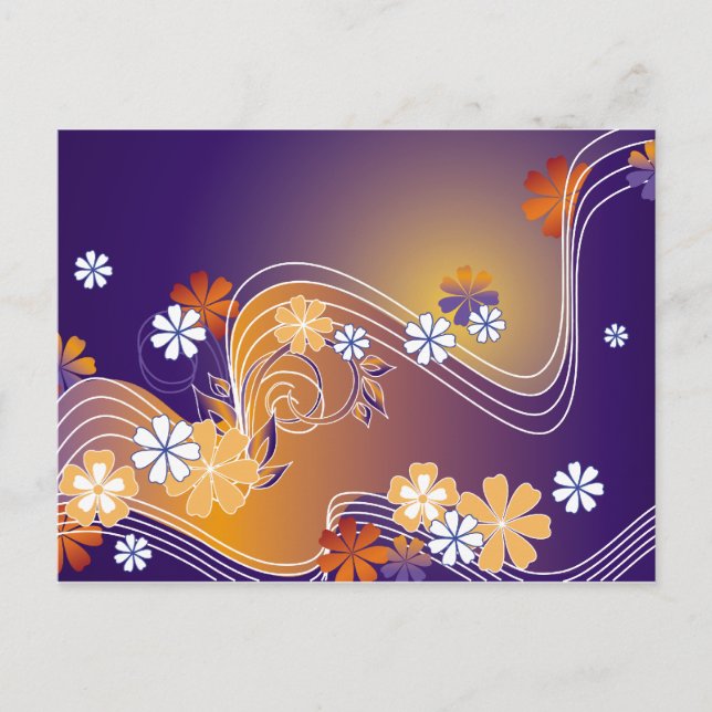 stripe floral card (Front)