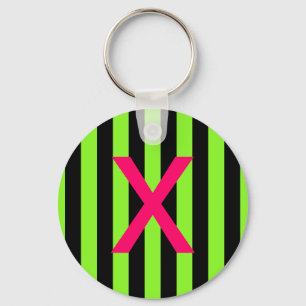 Stripe Key Ring