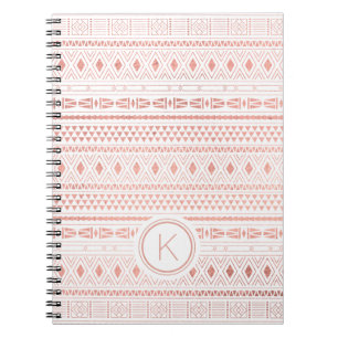 Stripe Monogram Notebook