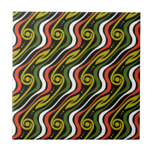 stripe pattern ceramic tile