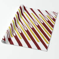 Stripe Pattern Gold Glitter Dark Red Burgundy Cool