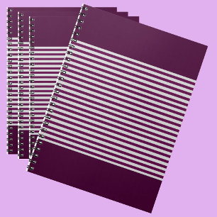 Stripe Pattern   Modern Colorful Notebook