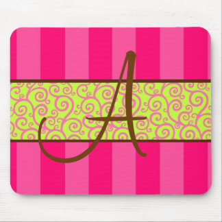 Stripe & Swirl Mousepad