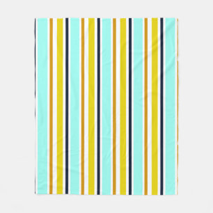 Striped abstract background with color stripes. Vi Fleece Blanket
