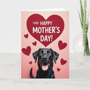 Striped Affection Dog Day Card