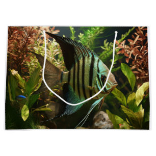 Striped altum angelfish large gift bag