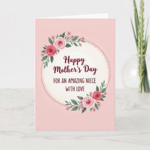 Striped Amazing Niece Love Card