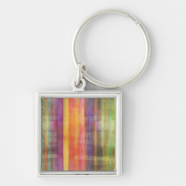 Striped Art Pattern Keychain (Front)