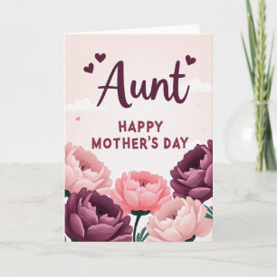 Striped Aunt Happy Day Card