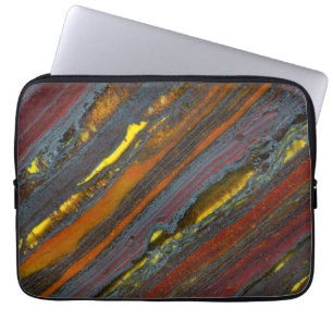 Striped Australian Tiger Eye Laptop Sleeve