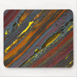 Striped Australian Tiger Eye Mouse Pad