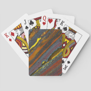 Striped Australian Tiger Eye Playing Cards