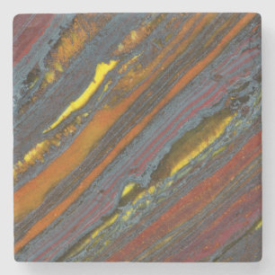 Striped Australian Tiger Eye Stone Coaster