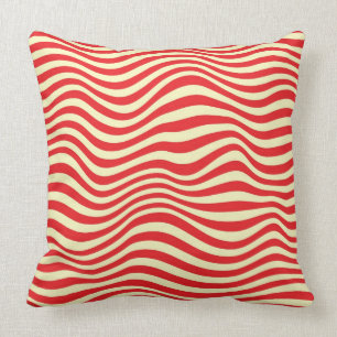 Striped background cushion
