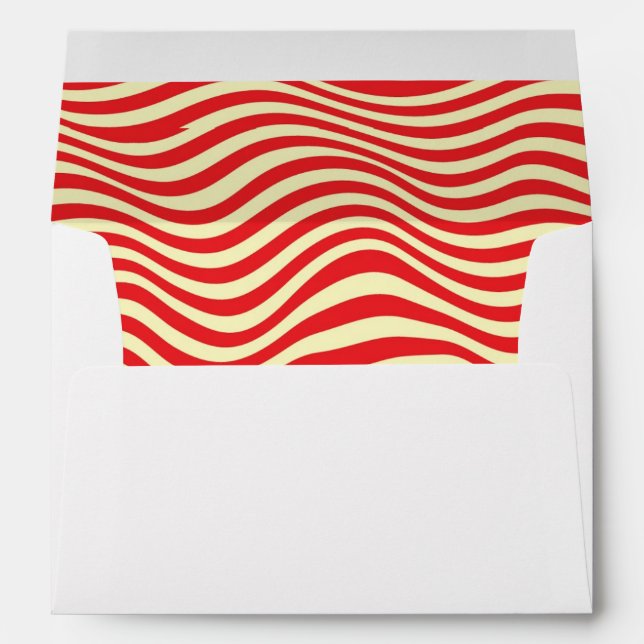Striped background envelope (Back (Bottom))