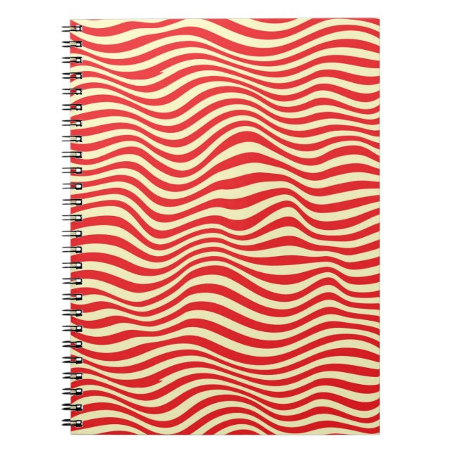 Striped background notebook (Front)