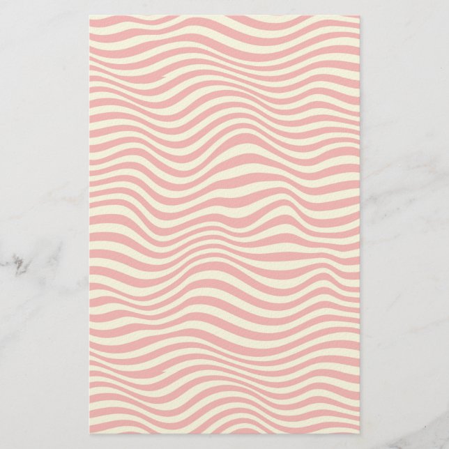 Striped background stationery (Front)