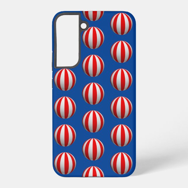 Striped Ball Postage Samsung Galaxy S22+ Case (Back)