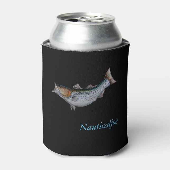 striped bass can cooler (Can Front)