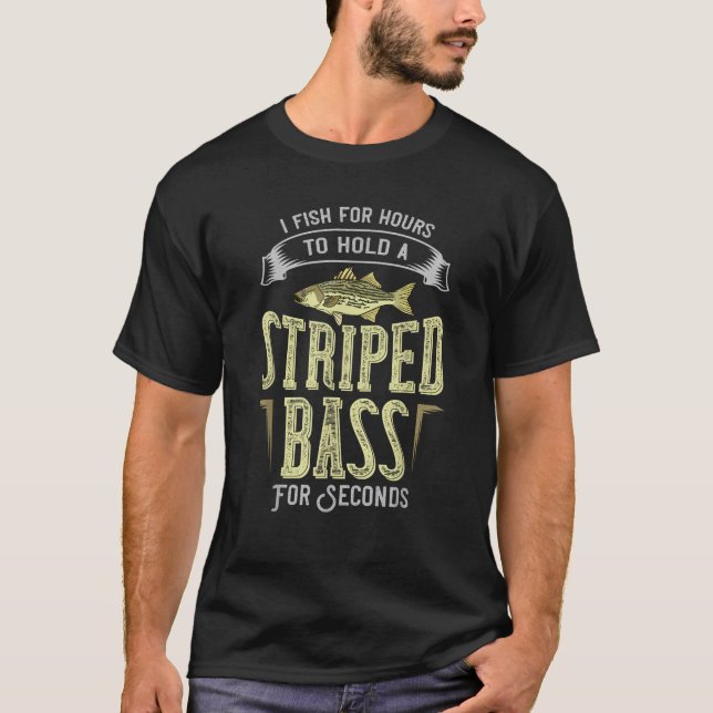 Striped Bass Fishing Gift Rockfish Lures  T-Shirt (Front)