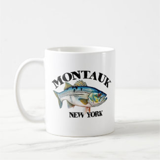 Striped Bass Montauk New York Surfcasting Angler  Coffee Mug