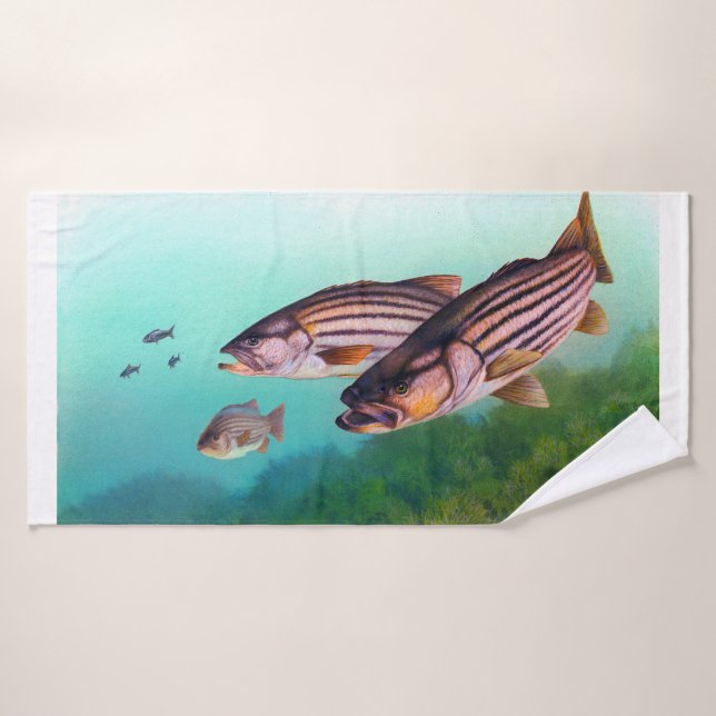 Striped Bass Towel (Bath Towel)