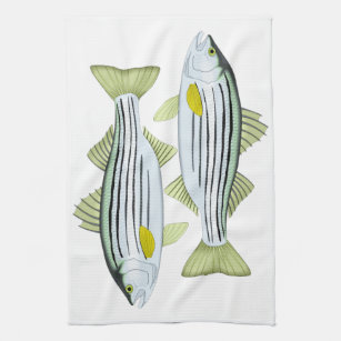 Striped Bass Twins Towel