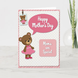 Striped Bear Celebration Card