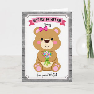 Striped Bear Hug Card